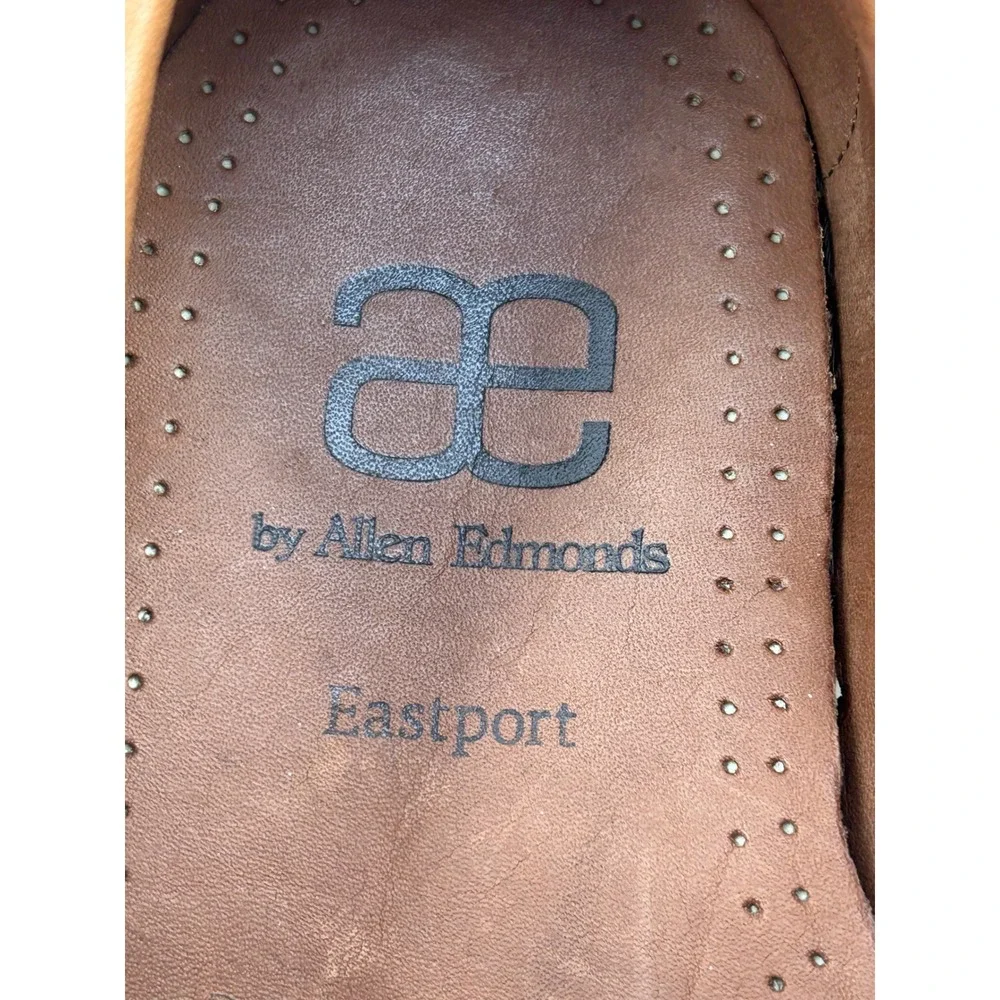 Allen Edmonds Eastport‎ Men Size 11D Tan Leather Boat Shoes Handsewn Loafers